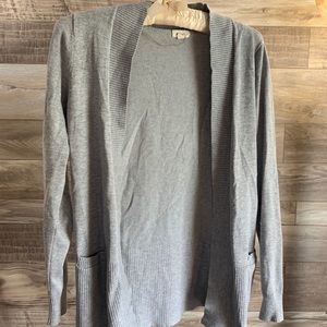 Gray cardigan